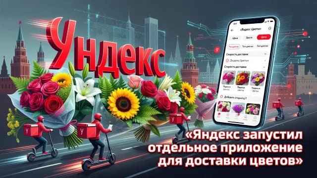 Яндекс запустил отдельное приложение для доставки цветов